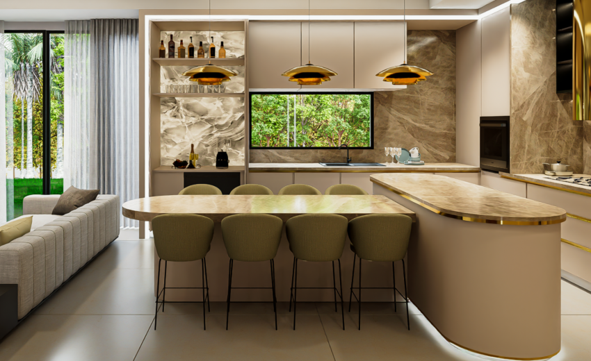 luxury handleless kitchen design London